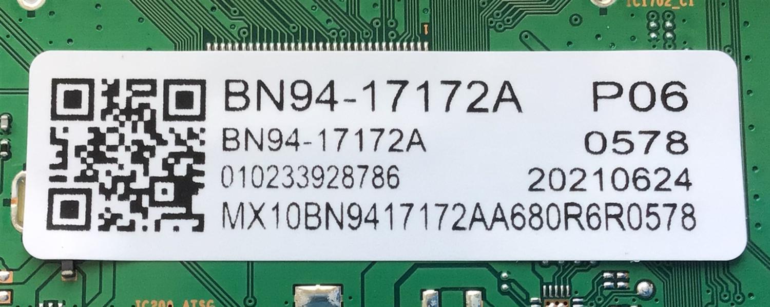 MAIN PARA TV SAMSUNG NUMERO DE PARTE BN94-17172A / BN41-02855 / BN97-19028A / PANEL CY-QA055FGLV6H / MODELO QN55Q70AAFXZA FA03 / QN55Q70AAFXZA / QN55Q70AAF - Imagen 2